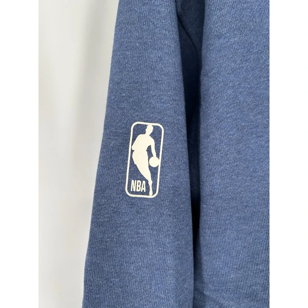 Golden State Warriors Nike Dri Fit Crewneck‎ Sweatshirt Center Swoosh Blue Large